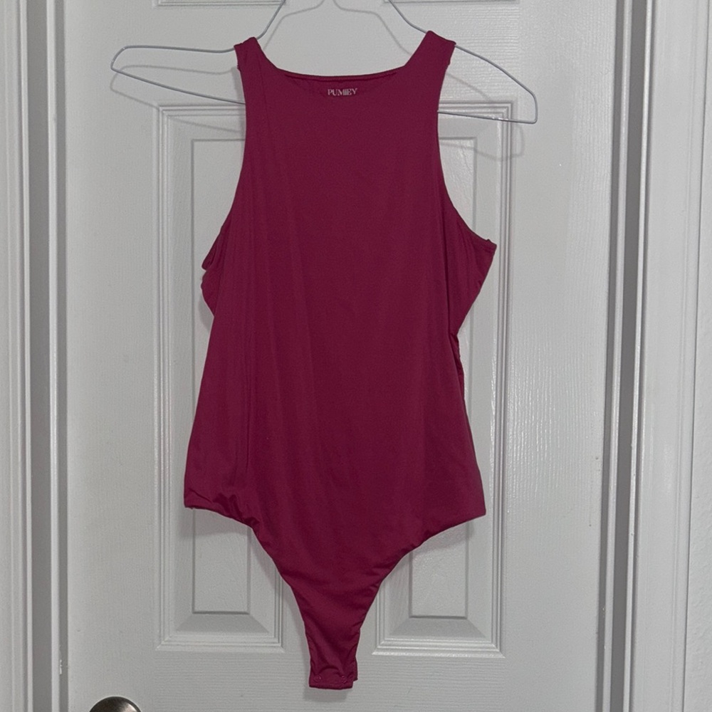 Plumeria Pink Sleeveless Bodysuit